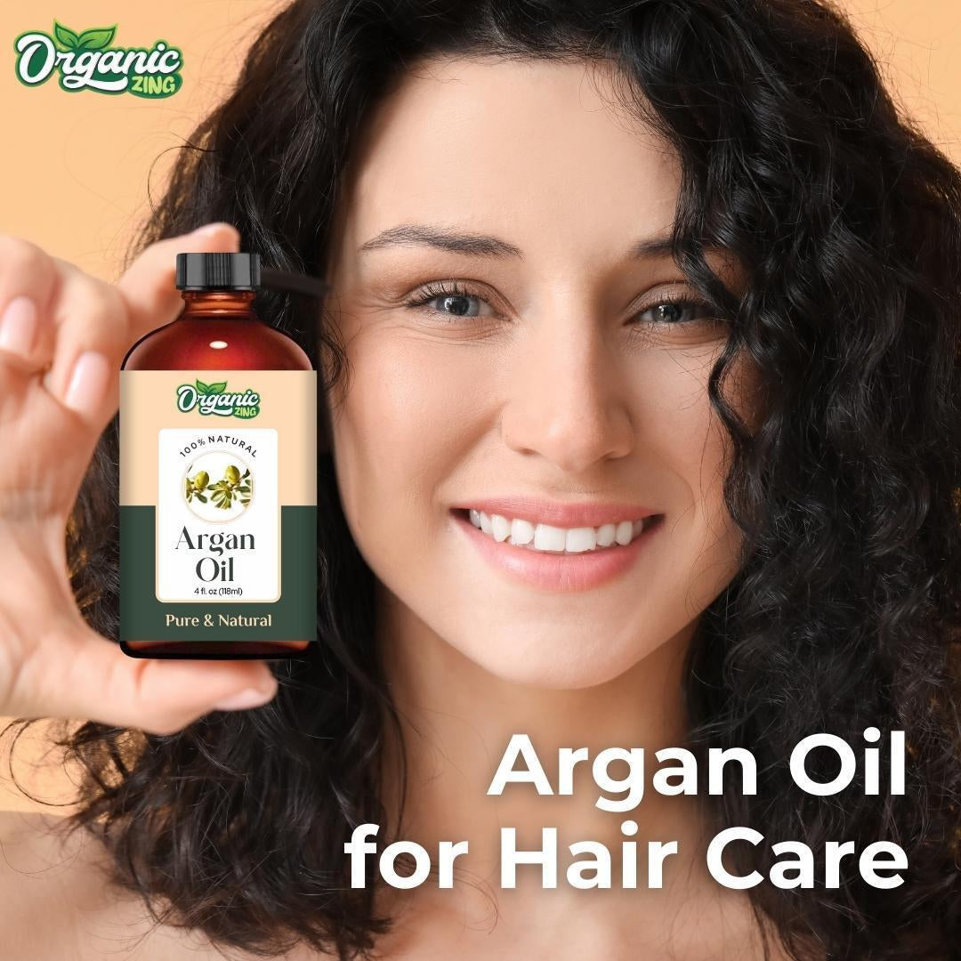 Organic Argan 100% Pure & Natural Carrier Oil - {118Ml/3.99 Fl Oz}.