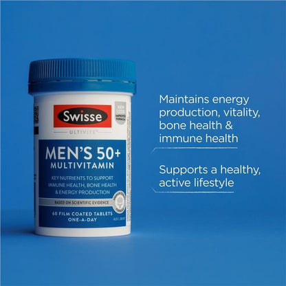 Swisse Mens Multivitamin 50+ 60 Tablets