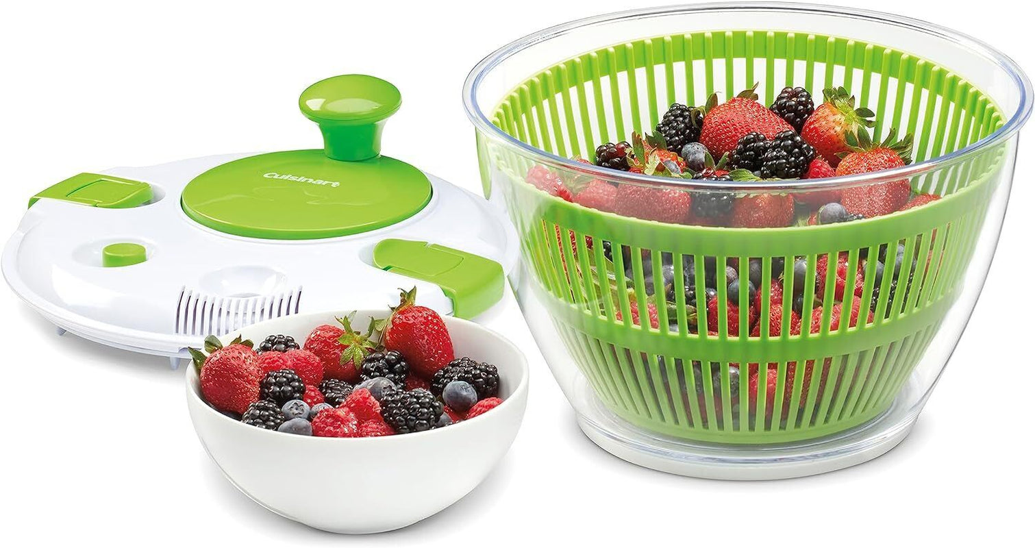 Cuisinart Large Spin Stop Salad Spinner- Wash, Spin & Dry Salad Greens, Fruits &