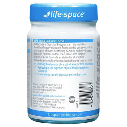 Life-Space Digestive Enzymes 60 Vege Capsules Healthy Digestive Function