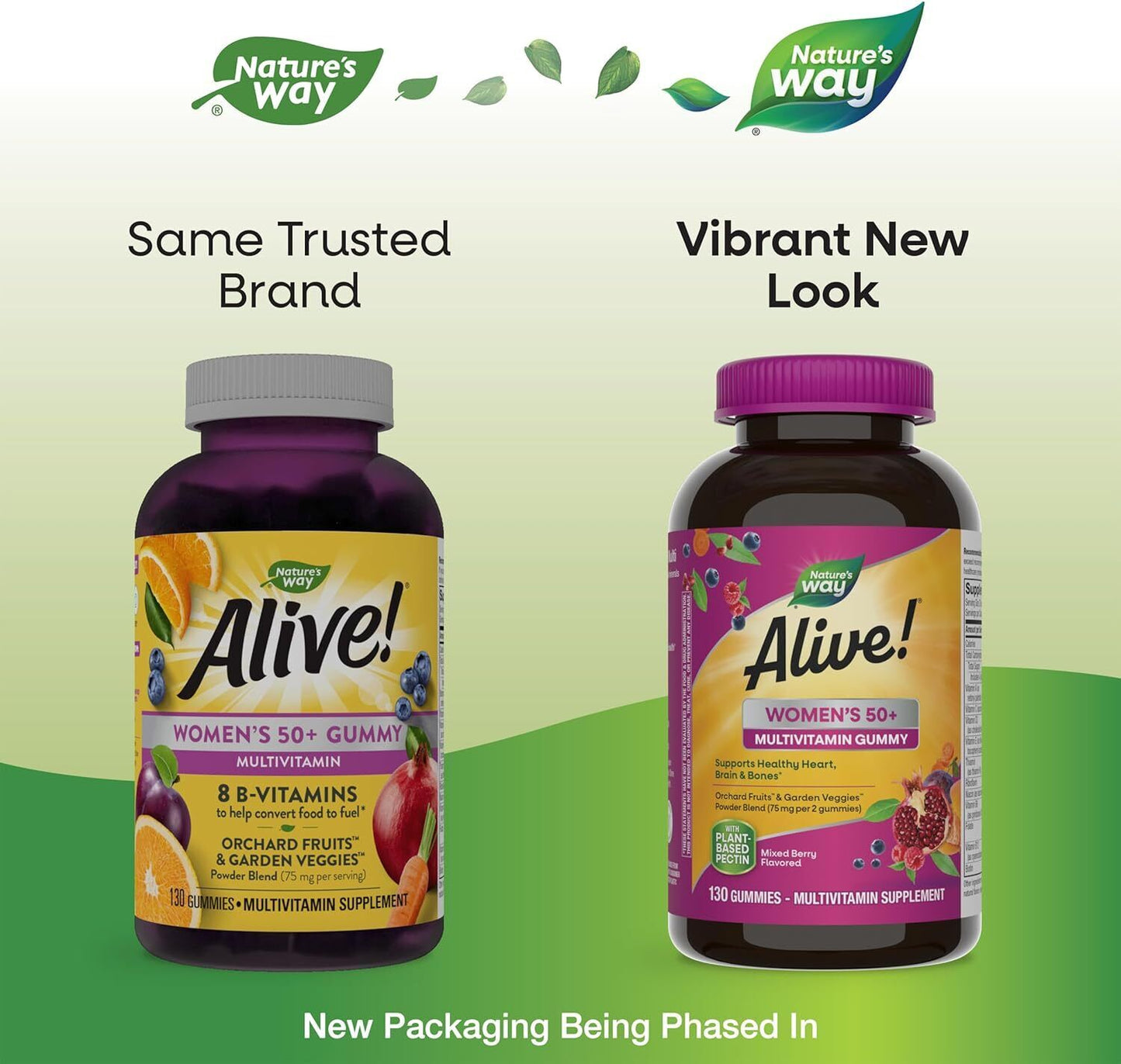 Nature'S Way Alive! Women’S 50+ Daily Gummy Multivitamin, Supports Heart, Brain