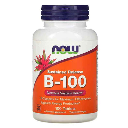 Vitamin B-100 (Comprehensive Vitamin B Complex) 100 Tablets