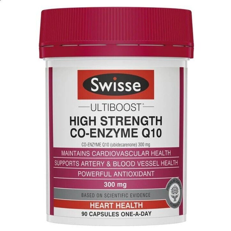 NEW Swisse Ultiboost High Strength Co-Enzyme Q10 300Mg 90 Capsules COQ10