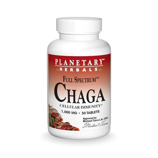 Planetary Herbals Chaga 1000Mg Full Spectrum 30 Tablet