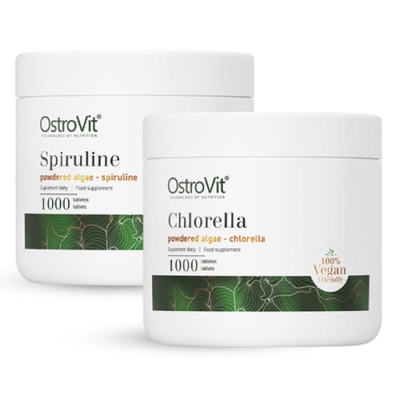 Ostrovit SPIRULINA -CHLORELLA 1000, 2000 Tablets VEGE