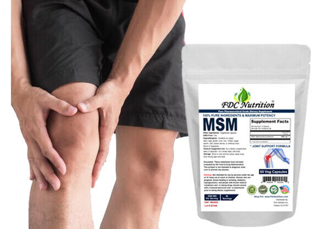 MSM 1000 Mg, 60 Veg Capsules for Joint Support