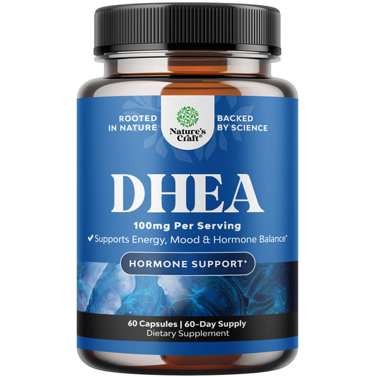 DHEA 100Mg per Serving for Men and Women - Vegan High Strength for Hormone 60Ct