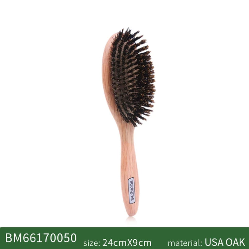 Boar Bristle High Quality Hair Brush (Oval, Paddle or Round)