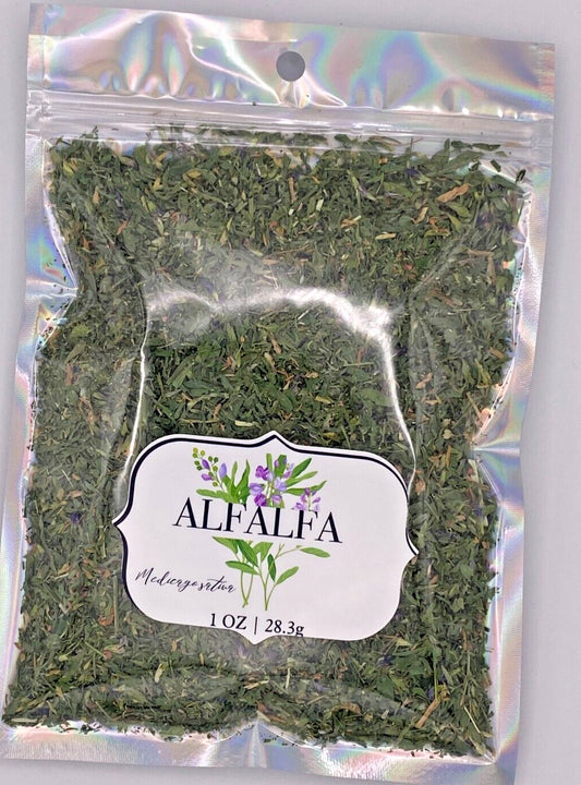 Alfalfa Leaf Cut & Sifted Organic Herb Natural Botanical Plant-Base 28.3G / 1 Oz