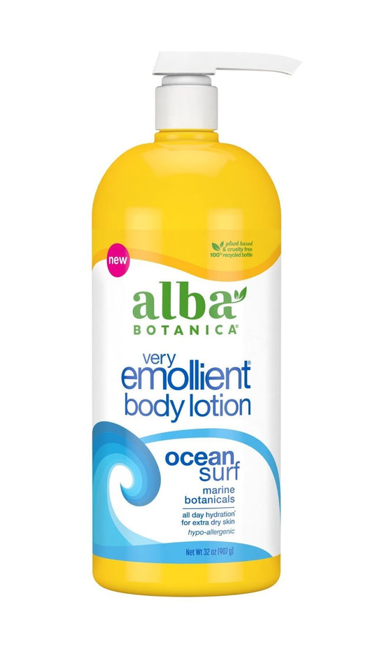 Alba Botanica Very Emollient Body Lotion Ocean Surf 32 Oz Liquid