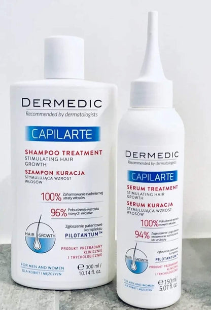 Dermedic Capilarte Serum 150Ml + Shampoo 300Ml Hair Growth Stimulating Treatment