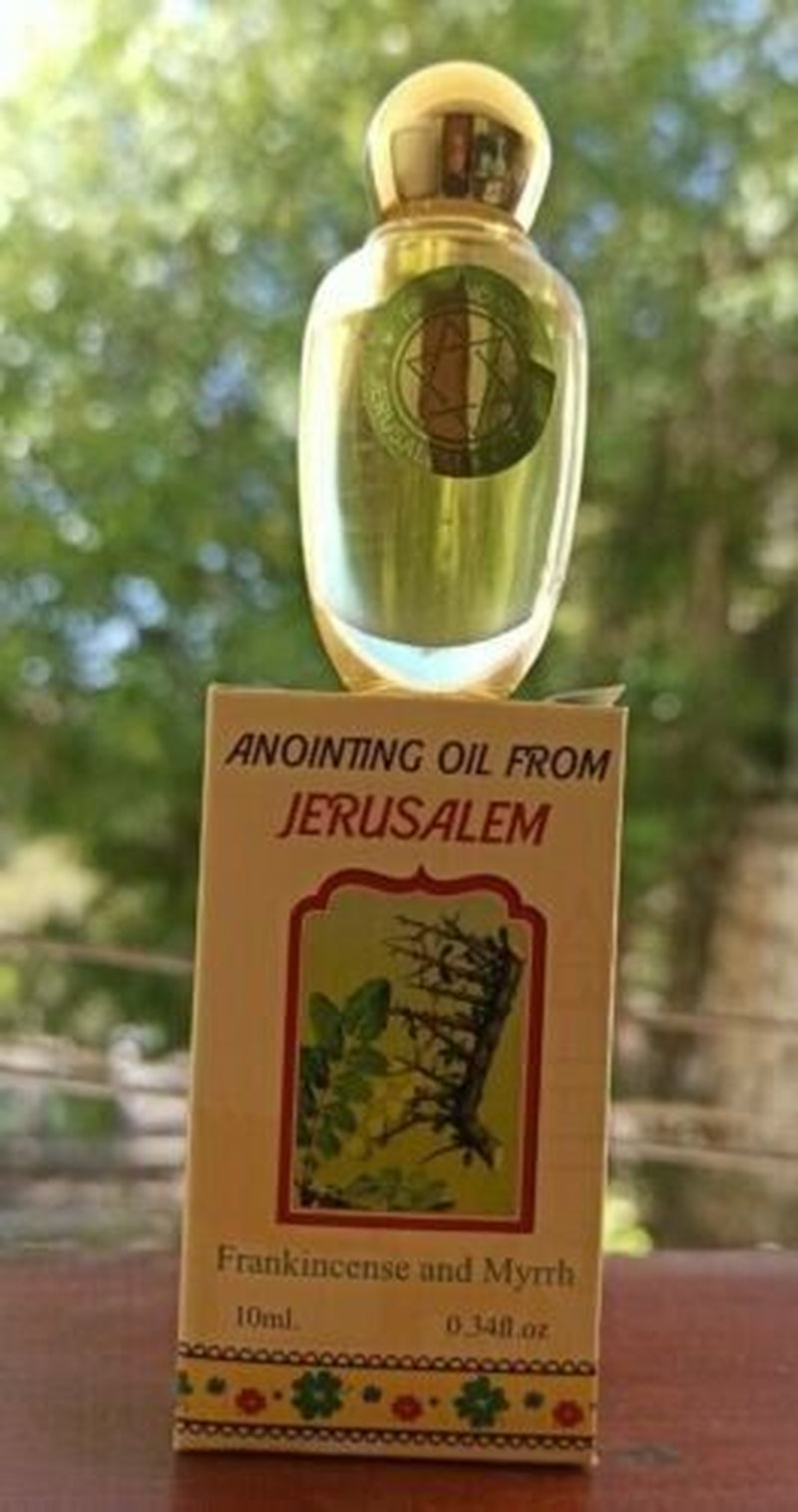 Anointing Oil from Jerusalem Frankincense and Myrrh Blessing from Holy Land Gift