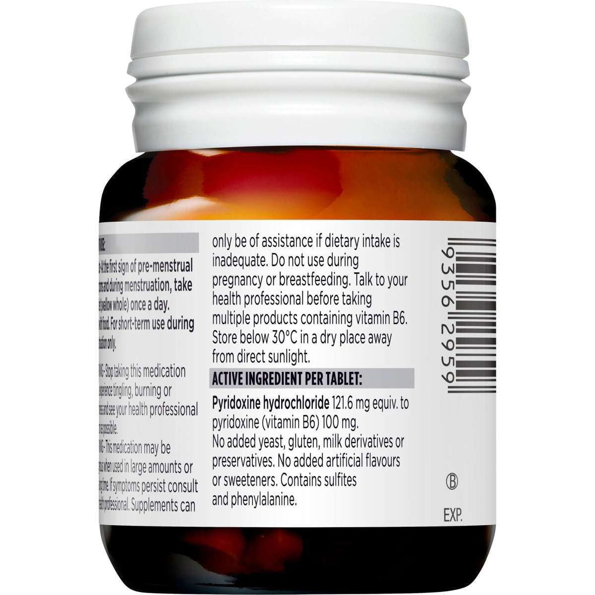 Blackmores Vitamin B6 100Mg 40 Tablets New