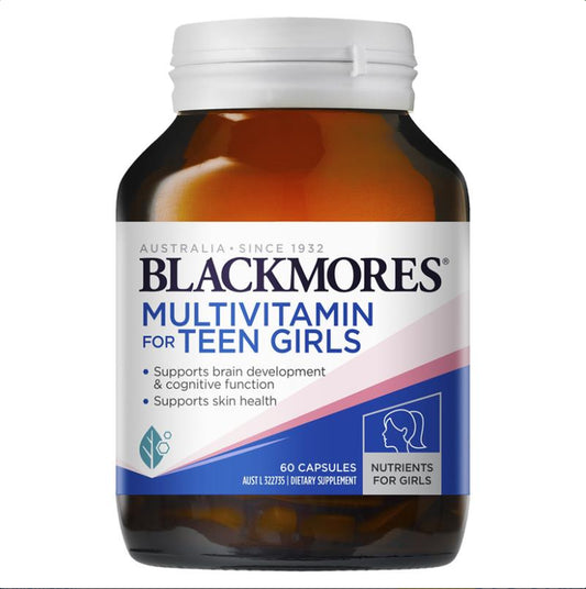 NEW Blackmores Multivitamin for Teen Girls 60 Capsules Black Mores