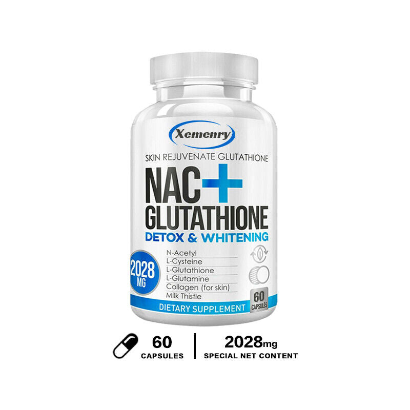 NAC+ Glutathione -Supports Liver & Respiratory Health, Anti-Aging - Antioxidants