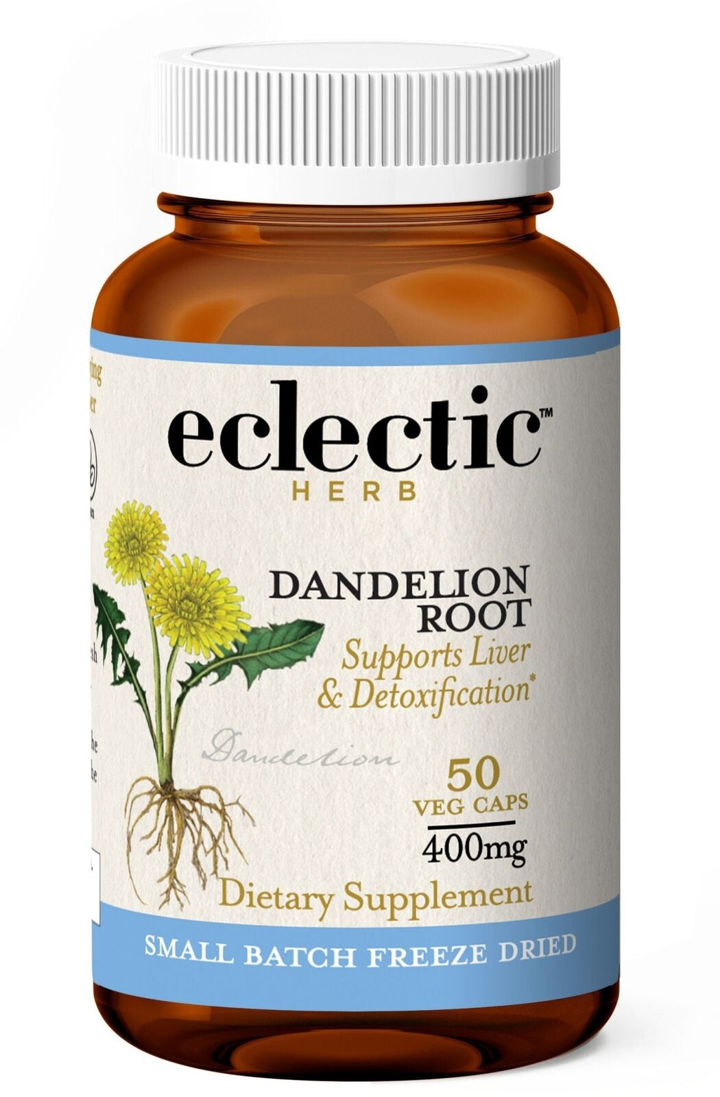 Eclectic Herb Dandelion Root Freeze Dried 50 Vegcap