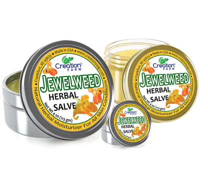 Jewelweed Herbal Salve for Wounds, Rash, Bug Bites, Itchy Skin from Contact Derm