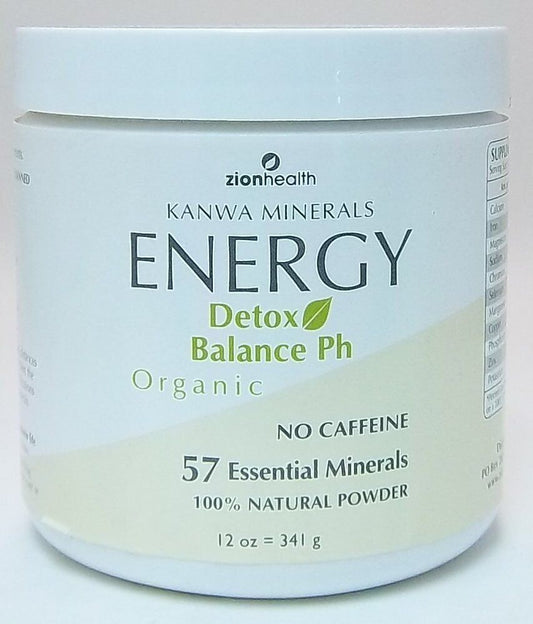 Zion Health Kanwa Detox Energy Powder 12 Oz Powder