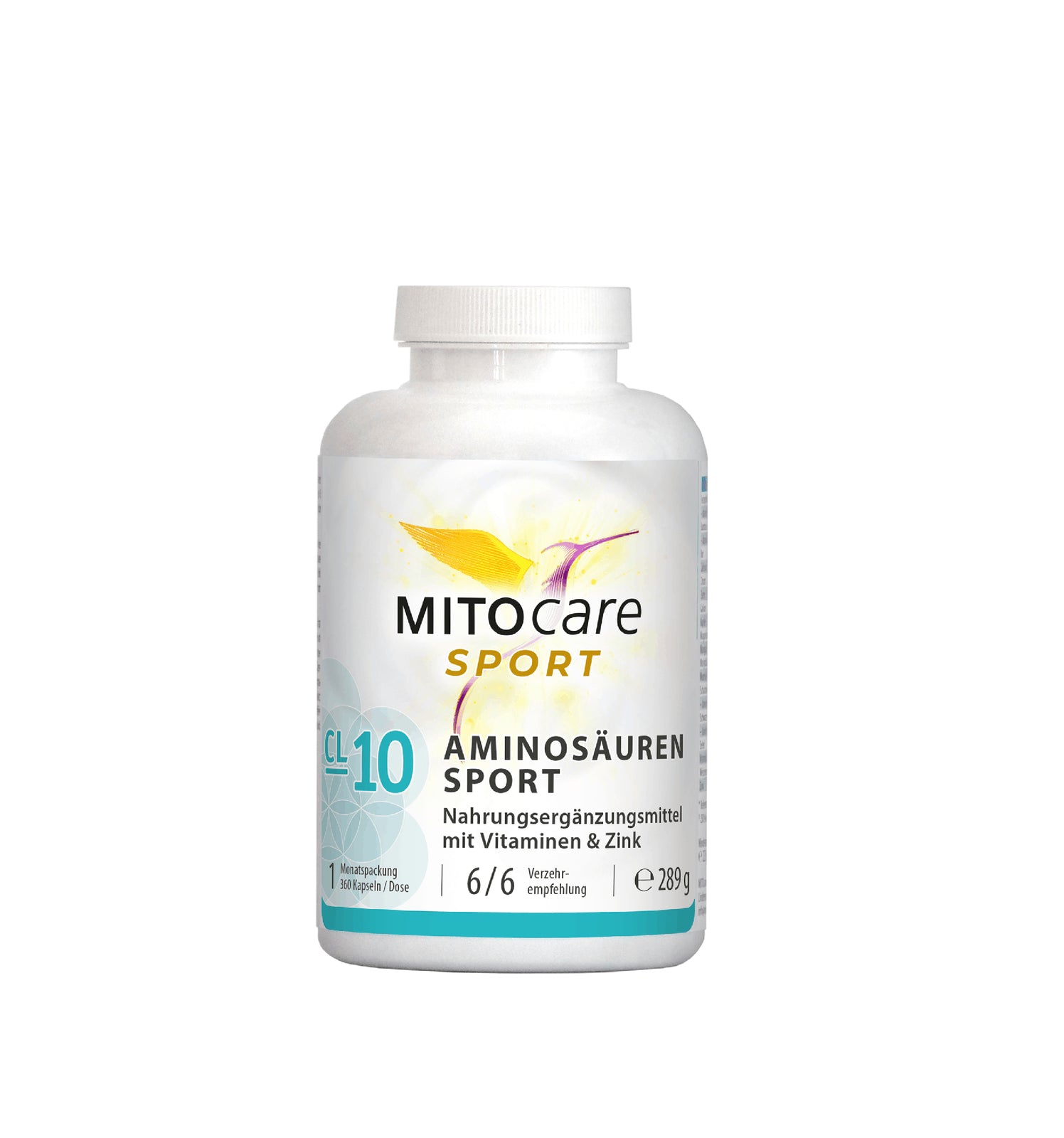 Mitocare Aminosauren Sport (Amino Acids with Vitamins and Zinc) 360 Capsules