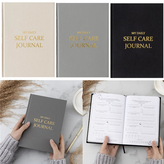 Gratitude Journal Five-Minute Journal Happy Book Self-Help Diary Cloth Cover Notebook