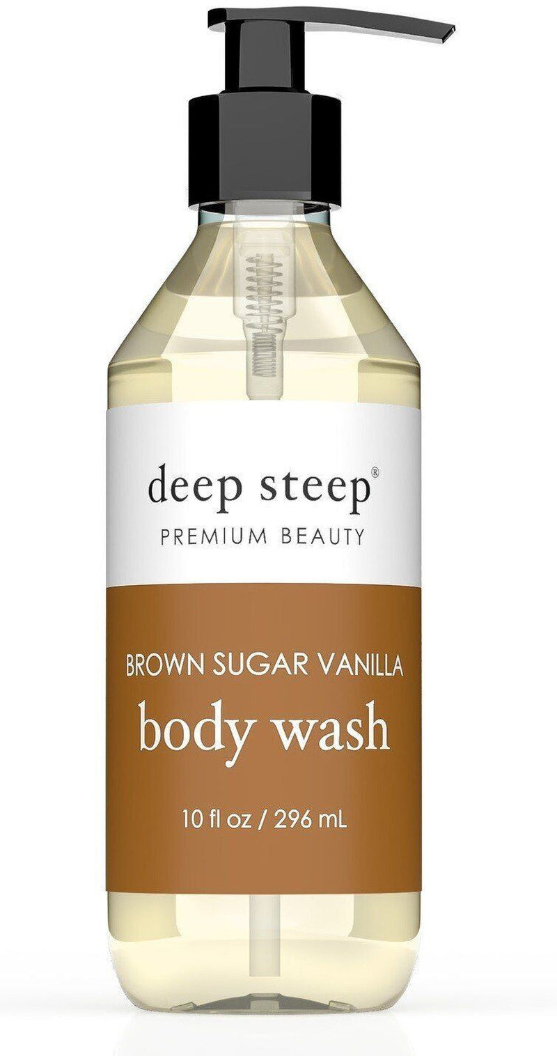 Deep Steep Body Wash Brown Sugar Vanilla 10 Oz Liquid