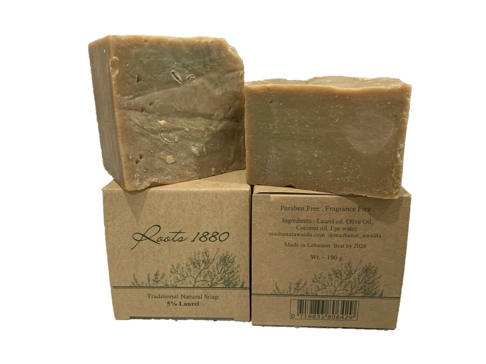 Heritage Natural Organic Olive Oil and Laurel Organic Soap Hand Made Bulk