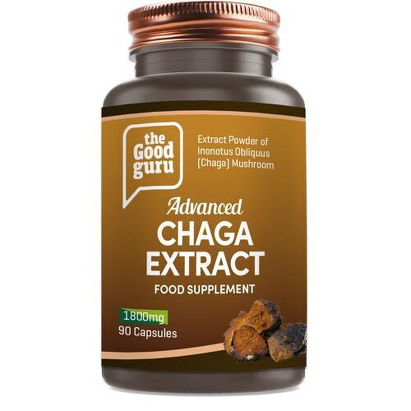 The Good Guru Chaga Mushroom Extract - Immune Function, Blood Pressure