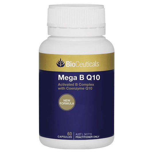 Bioceuticals Mega B Q10 60 Capsules New