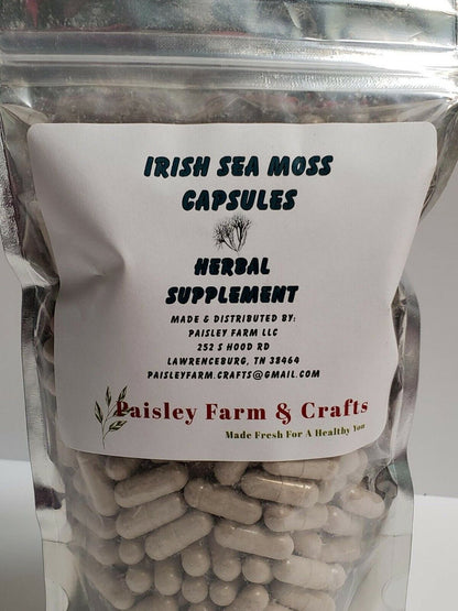 Irish Sea Moss Powder Capsules - Made Fresh on Demand!