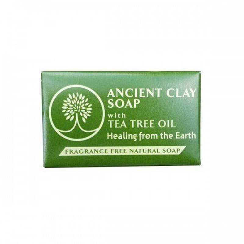 Zion Health Ancient Clay Soap with Tea Tree Oil 6 Oz Bar Soap