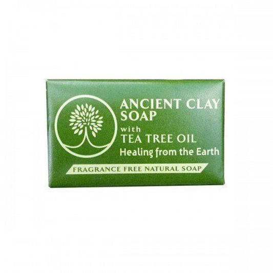 Zion Health Ancient Clay Soap with Tea Tree Oil 6 Oz Bar Soap