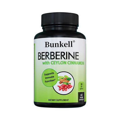 Berberine HCL 1200Mg with Organic Ceylon Cinnamon - Supports Immune Function