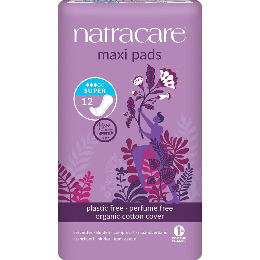 Natracare Natural Maxi Super Pads 12 Pad