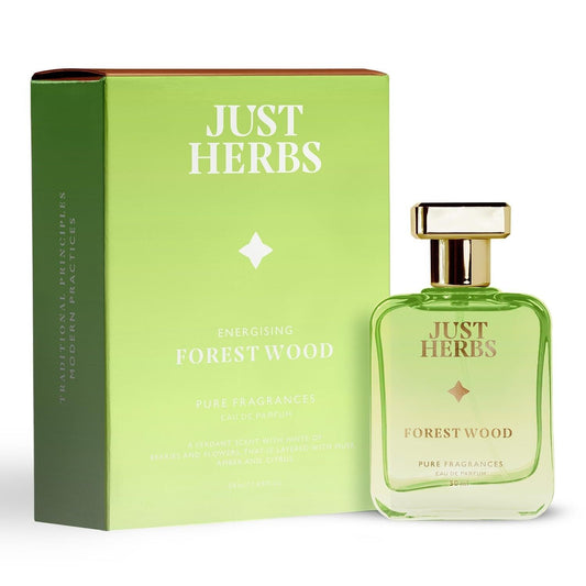 Just Herbs Energising Forest Wood EDP Perfume for Men, Long Lasting Fragrance