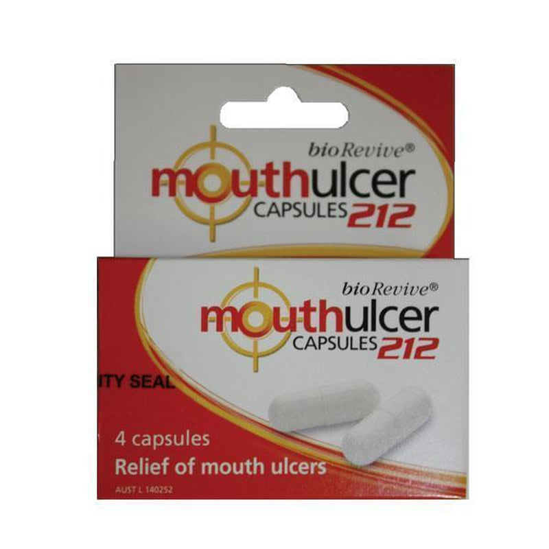 Biorevive Mouthulcer – Mouth Ulcer Relief – 4 Capsules