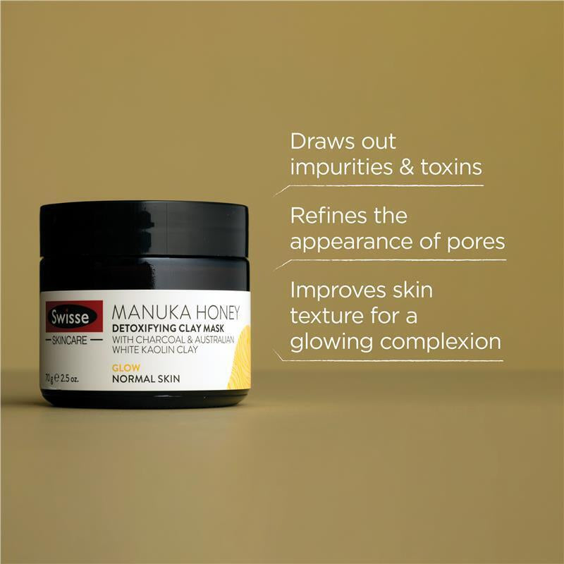 Swisse Skincare Manuka Honey Detoxifying Facial Clay Mask 70G