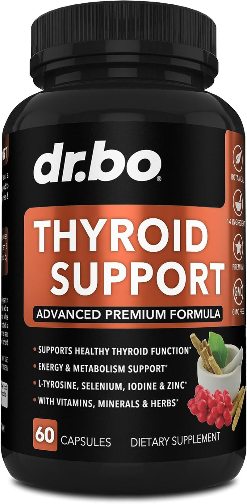 Thyroid Support Natural Metabolism, Mood & Energy 