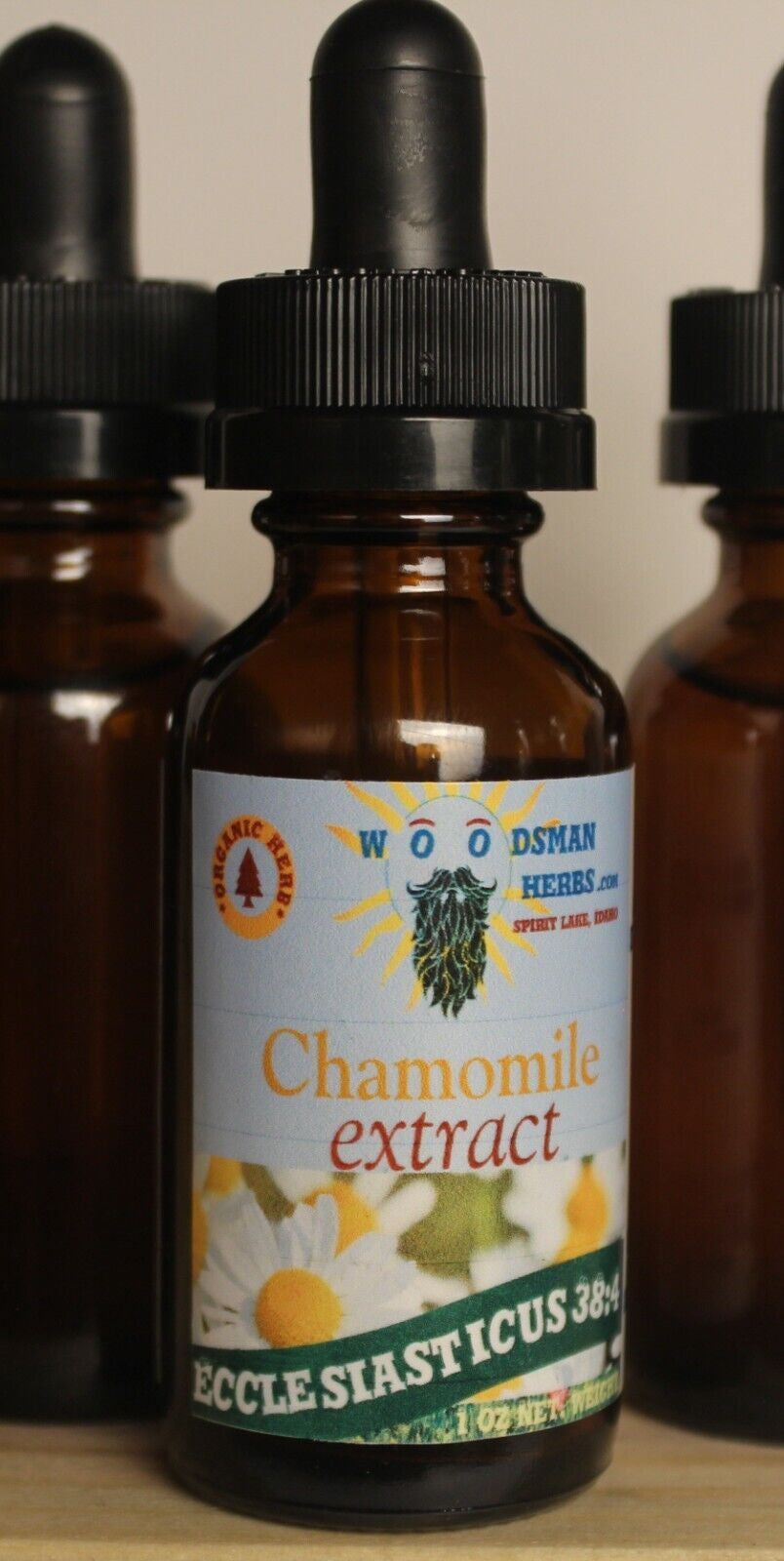 2- Pack Chamomile Herbal Extract, All Natural, Organic, 114 Proof, Made in Idaho