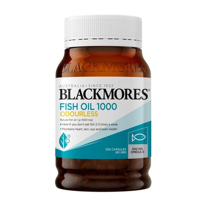 Blackmores Odourless Fish Oil 1000Mg 200 Capsules