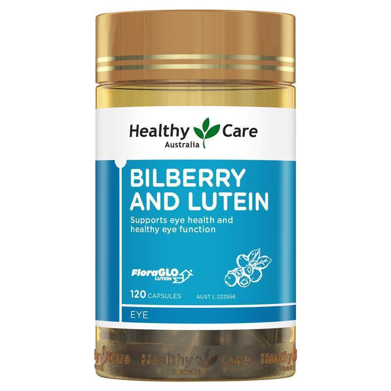 Healthy Care Bilberry & Lutein 120 Capsules