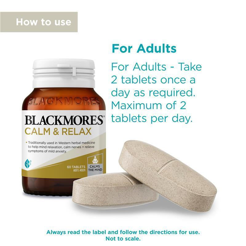 Blackmores Calm & Relax 60 Tablets