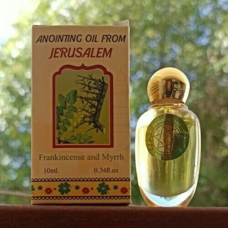 Anointing Oil from Jerusalem Frankincense and Myrrh Blessing from Holy Land Gift