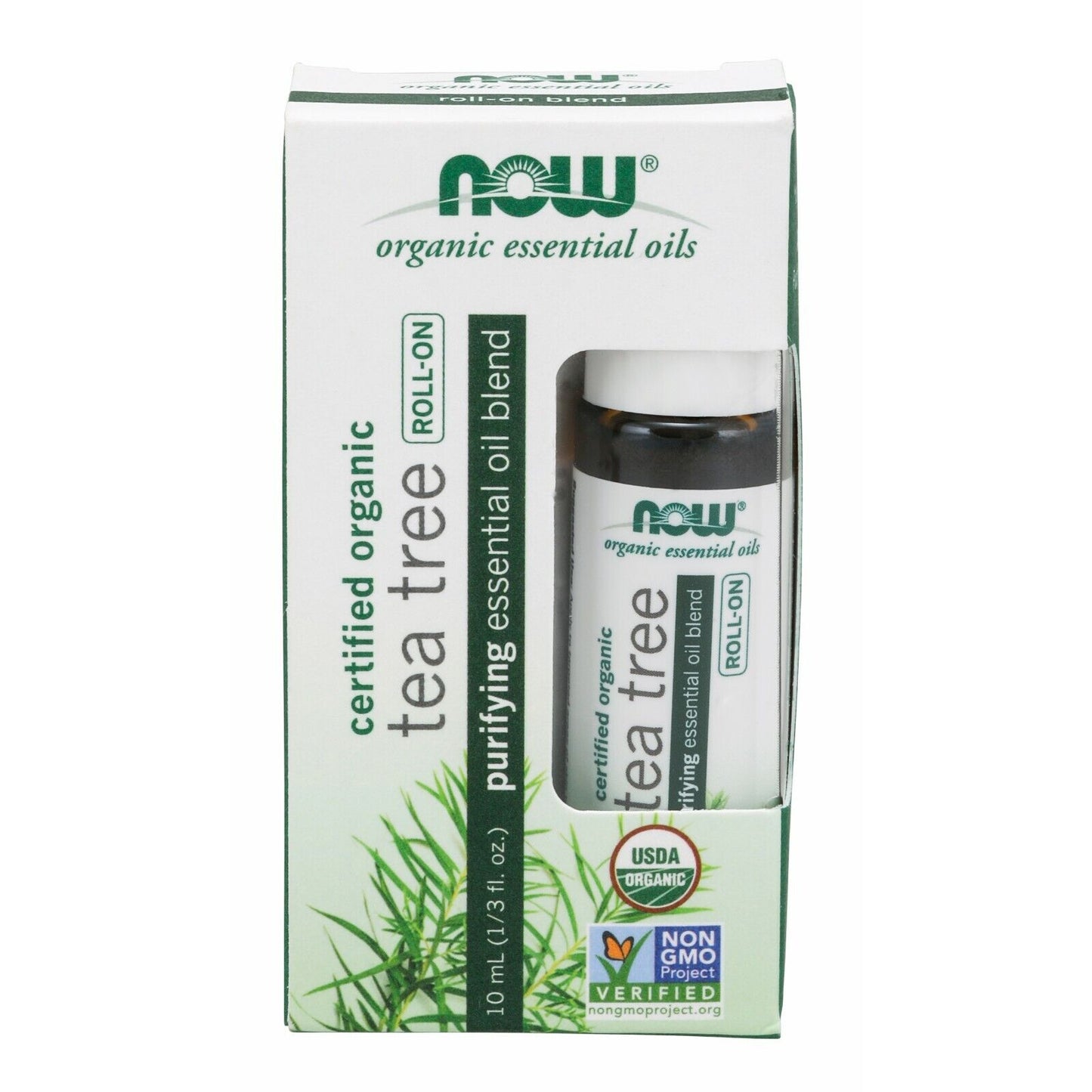 Mezcla De Aceites Esenciales De Árbol De Té, Roll-On Orgánico, 10 Ml (1/3 Fl. Oz.)