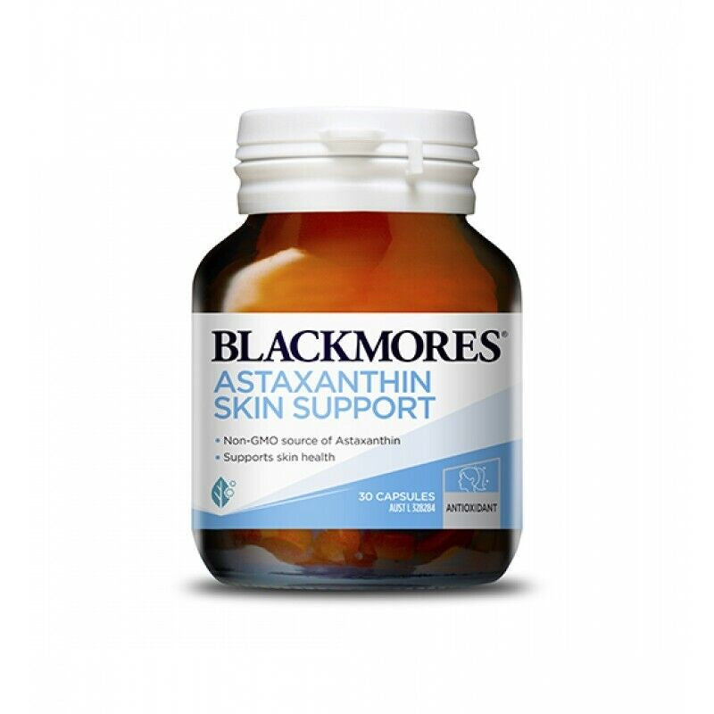 NEW Blackmores Astaxanthin Skin Support 30 Capsules Super Antioxidant