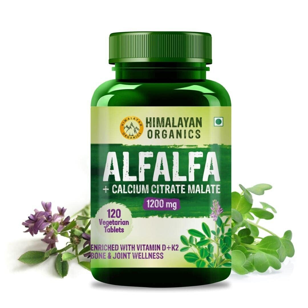 120 Veg Tablets Alfalfa Calcium Citrate Malate 1200Mg Magnesium Boost Immunity