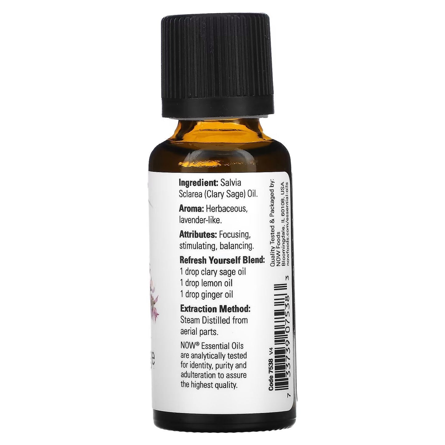 Clary Sage Essential Oil 100% Pure 1 Oz 30Ml Focusing Balancing