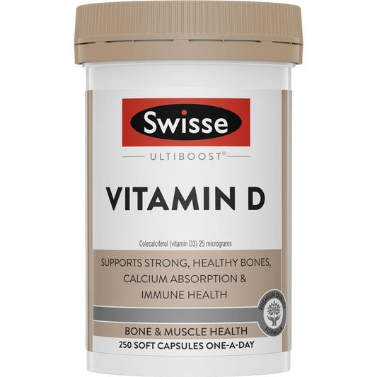 Swisse Vitamin D 250 Capsules