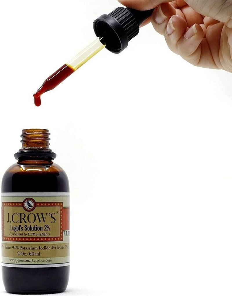 J.CROW'S® Lugol'S Solution of Iodine 2% 2Oz Single Bottle