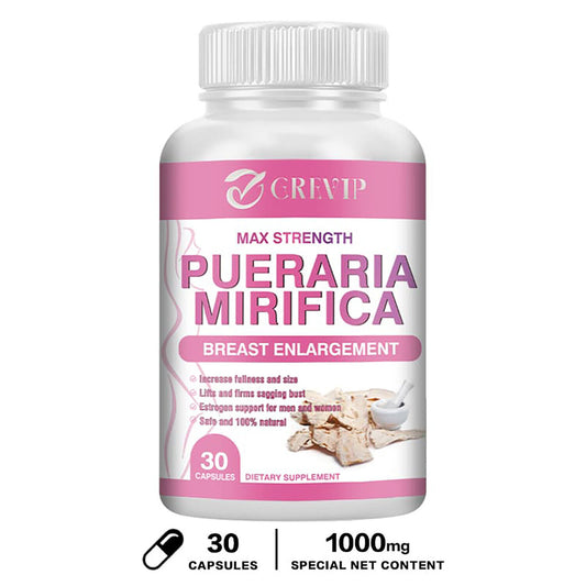 Pueraria Mirifica 1000Mg - Breast Enlargement Menopause Female Hormone Estrogen