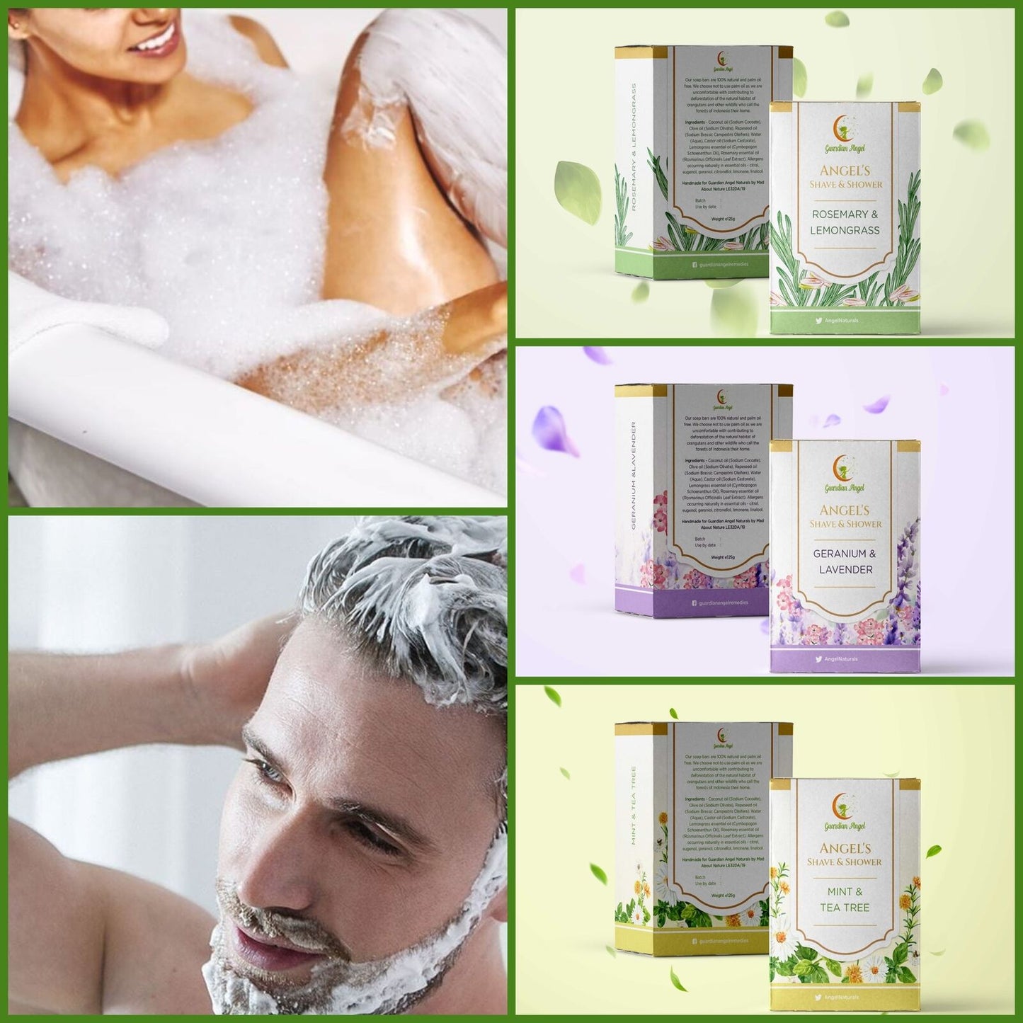 Angel'S All-In-One SHAVE, SHOWER & SHAMPOO BAR